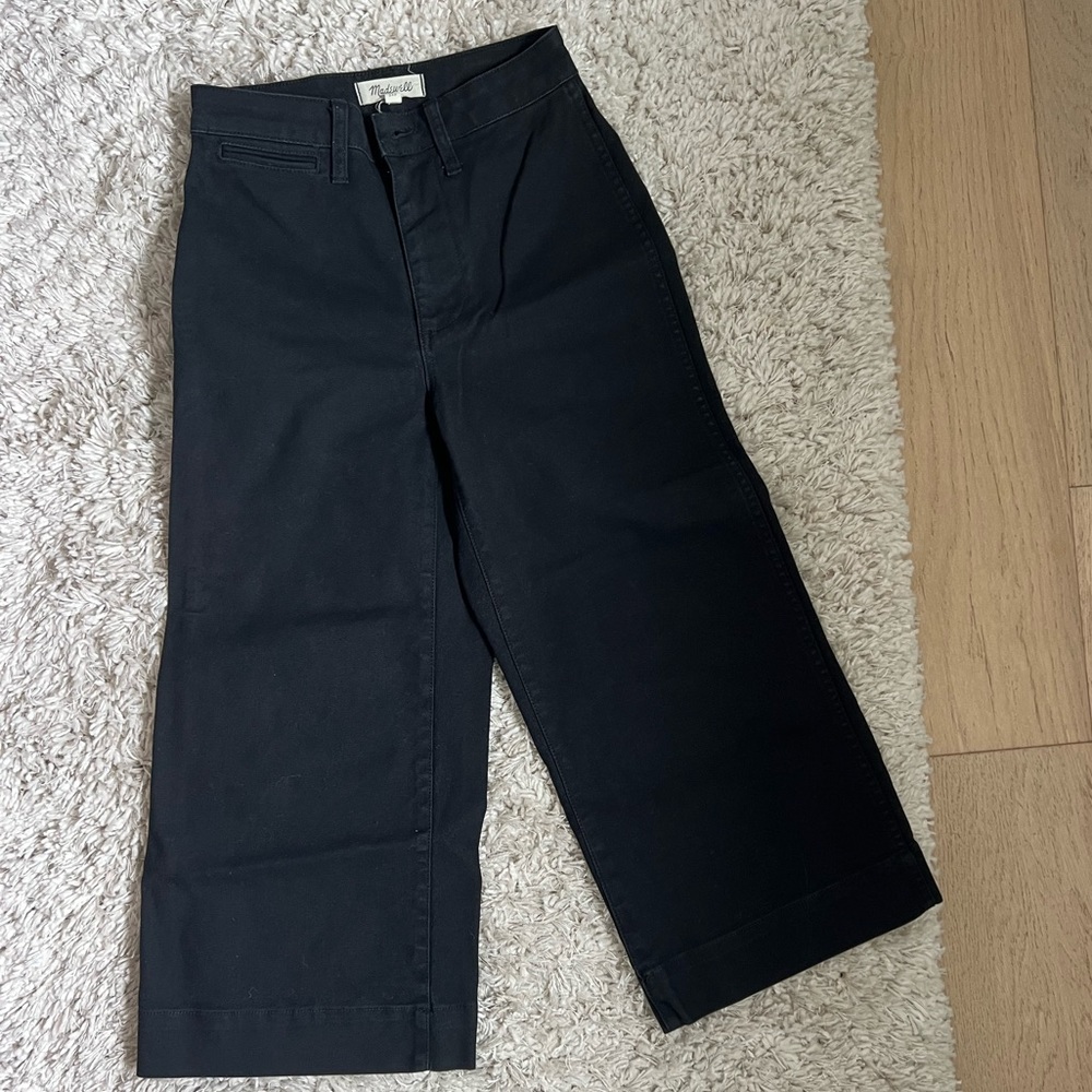 Madewell wide leg crop pants